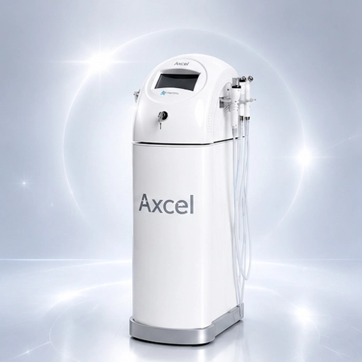 AXCEL RF-M100 da Fismatek Medical com microagulhamento robótico e radiofrequência para rejuvenescimento da pele.
