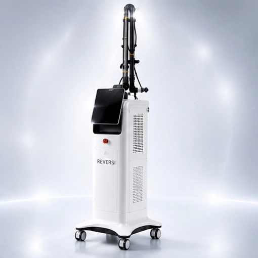 REVERSI CO₂ laser fracionado da Fismatek Medical para rejuvenescimento, resurfacing e procedimentos dermatológicos.